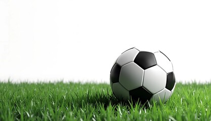 Fototapeta premium soccer ball on grass