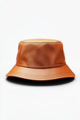 Plain brown bucket hat mockup for design showcase or promotional material.