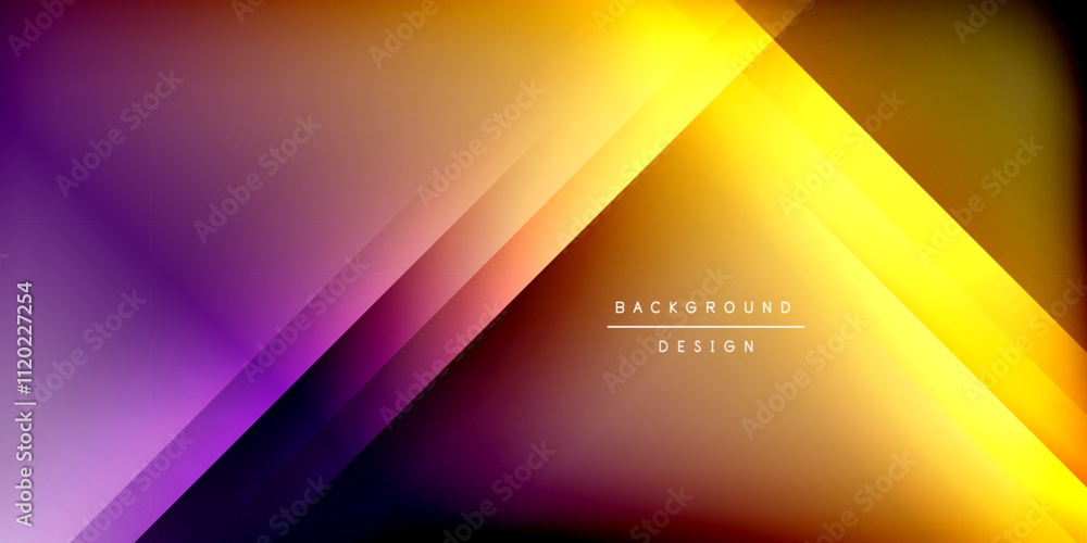 Poster dynamic shadow lines geometric shapes