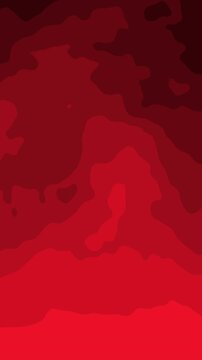Abstract gradient posterized background with smooth red wave animation
