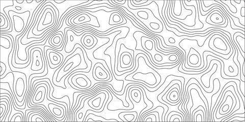 Abstract geometric map relief texture with Topographic map background.  Modern design with White background with topographic wavy pattern. The concept map of a conditional scheme and the terrain path.
