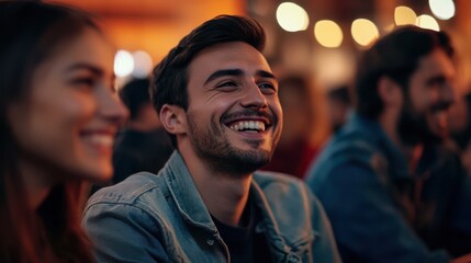 The Joyful Group Enjoying Together