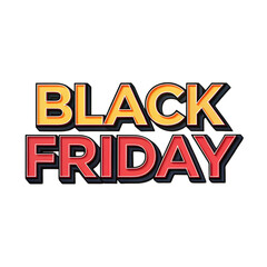 black friday label for advertising campaign promotions and discounts