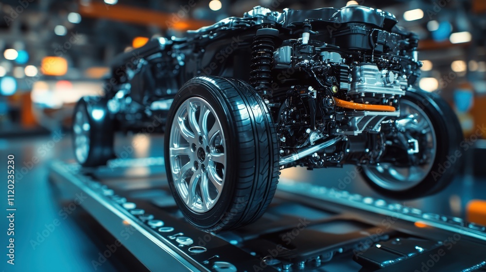 Poster in automotive engineering, mechanical engineers are responsible for designing and optimizing vehicle