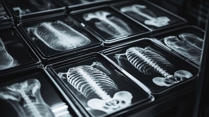 Fototapeta premium In forensic science, X-rays are used to examine evidence without altering or damaging it.