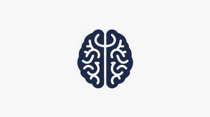 logo of a brain on white background