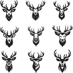 Cute deer Festive Playful realistic vector illustration.
