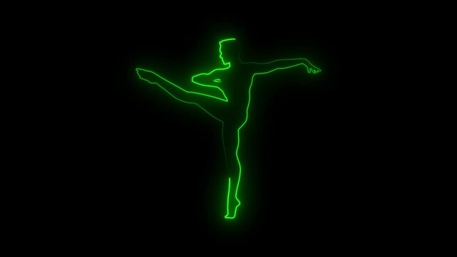 Silhouettes of dancing people dancing jazz funk, hip hop, house dance, Vogue dancing. Dancer on a dark colored background