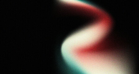 Attractive red  green on black abstract grainy background blurred noise textured banner design or wallpaper