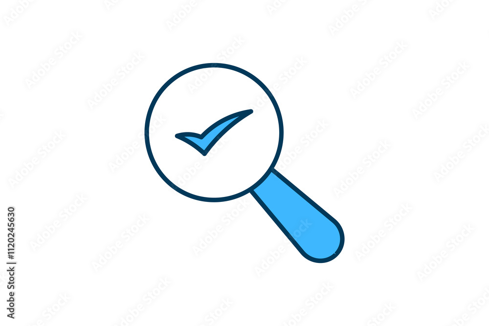 Poster search complete icon. icon related to search. suitable for web site, app, user interfaces, printable