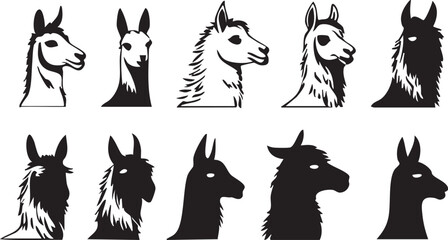 Llama Head Clipart