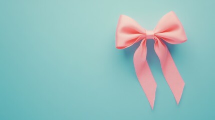 In the Moment: Unwrapping Personal Valentine's Day Gift with Craft Bow on Price Tag in Pastel Blue Setting