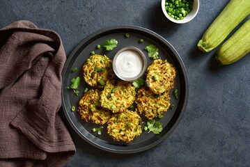 Vegetable vegetarian zucchini fritters