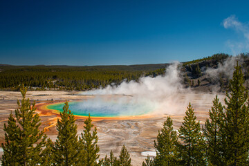 Grand Prismatic hot spring, Yellowstone National Park