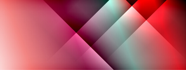 Obraz premium Dynamic shadow lines with gradient colors geometric background