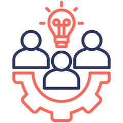 Teamwork-Outline Icon
