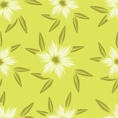 vintage floral ,flower seamless pattern background