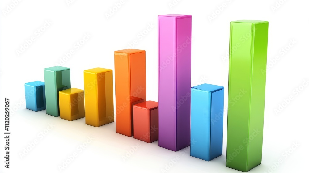 Aufkleber a series of colorful bars with the word 