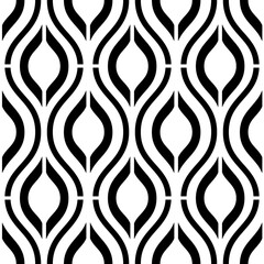 Black and White seamless Pattern