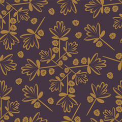 Romantic Boho floral pattern, Persian pattern Indian floral pattern, Vector Illustrasion ,Design for fashion , fabric, textile, wallpaper , wrapping and all prints