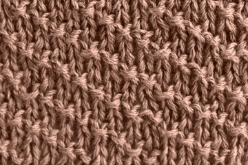 Mocha wool jersey with diagonal stripes. Color 2025