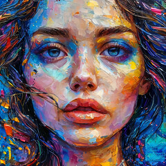 Psychedelische Abstraktion Das Gleichgewicht der Farben 1х1. Hintergrund für das Design 3.