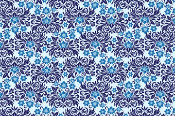 Seamless Floral Pattern with Botanical Motifs for Fashion and Textile Projects Featuring Elegant Flower Designs, Modern Ornamental Patterns, and Decorative Elements for Unique Creations