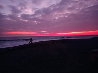 Obraz premium sunset on the beach