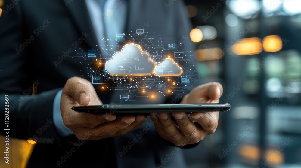 Poster leading cloud-based solutions project manager boosts workplace productivity in modern environments