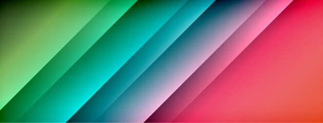 Dynamic shadow lines with gradient colors geometric background