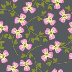 Colorful flowers pattern spring botanical design. Liberty style. Floral seamless background for textile or book covers, manufacturing, wallpapers