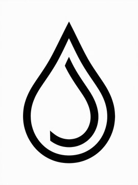 recommend clip art: Water drop outline vector icon. Thin line black water drop icon, flat vector simple element illustration from editable farming concept isolated stroke on white background