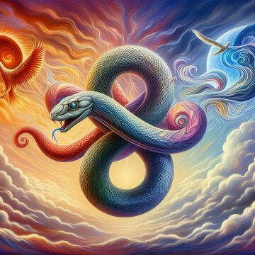 Ephemeral eternal the snake's paradoxical dance