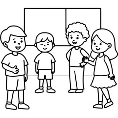 children drawing a picture