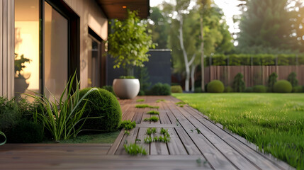 Modern style conceptual interior design 3d illustration