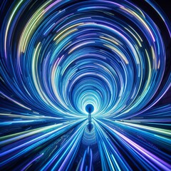 Glowstick Vortex Spinning glowsticks captured with a slow shutte