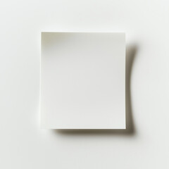 Fototapeta premium blank paper stickers for writing messages lying on a table for office, business, on white background 