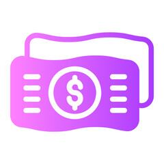 money gradient icon