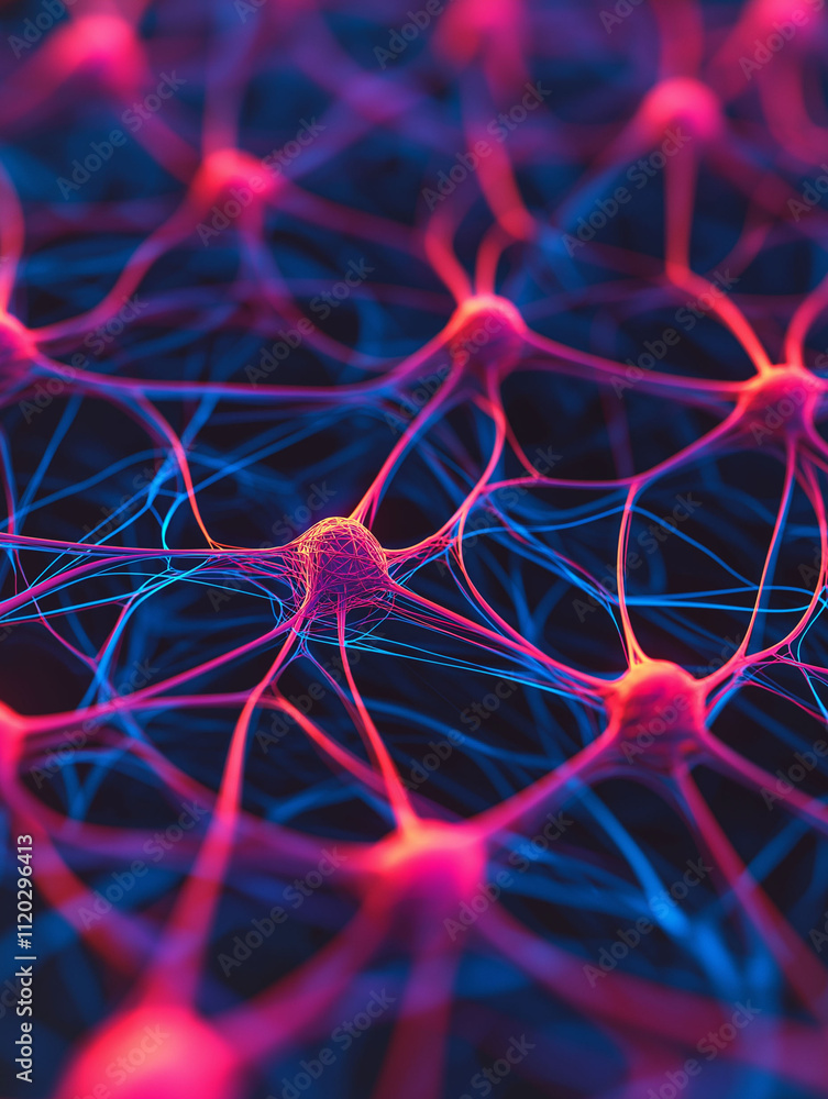 Poster neurological disorders nervous system care. a stock image depicting a concept related to neurologica