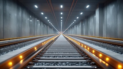 Obraz premium Advanced tracklaying solutions for efficient tunneling and infrastructure development