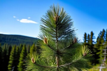 eastern white pinea coniferous tree with long slender needles an