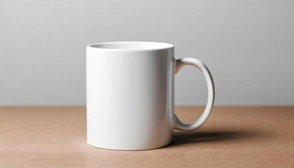 Fototapeta premium blank white mug mockup
