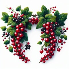 84 A currant themed wall art isolated on white background Izobra