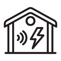 smart house line icon