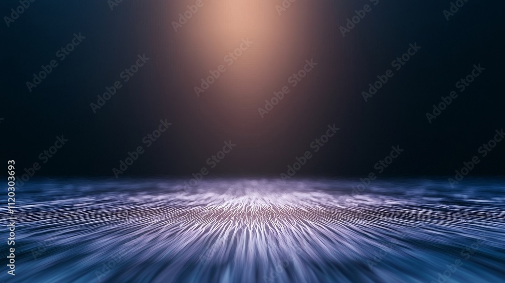Poster abstract background with smooth flowing lines and glowing light creating a serene and tranquil atmos
