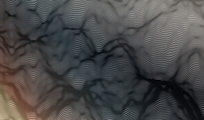 procedurally generated wavy mind-bending aesthetic background