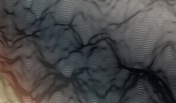 procedurally generated wavy mind-bending aesthetic background