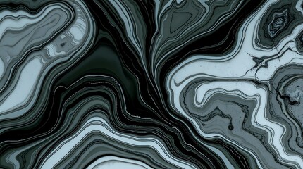 Liquid Galaxy: Abstract Swirls of Black, Gray, and Teal.  A mesmerizing marble effect, perfect for backgrounds, design projects, and artistic expression.