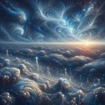 Cirrocumulus castellanus Cc cas Turret shaped cirrocumulus indic