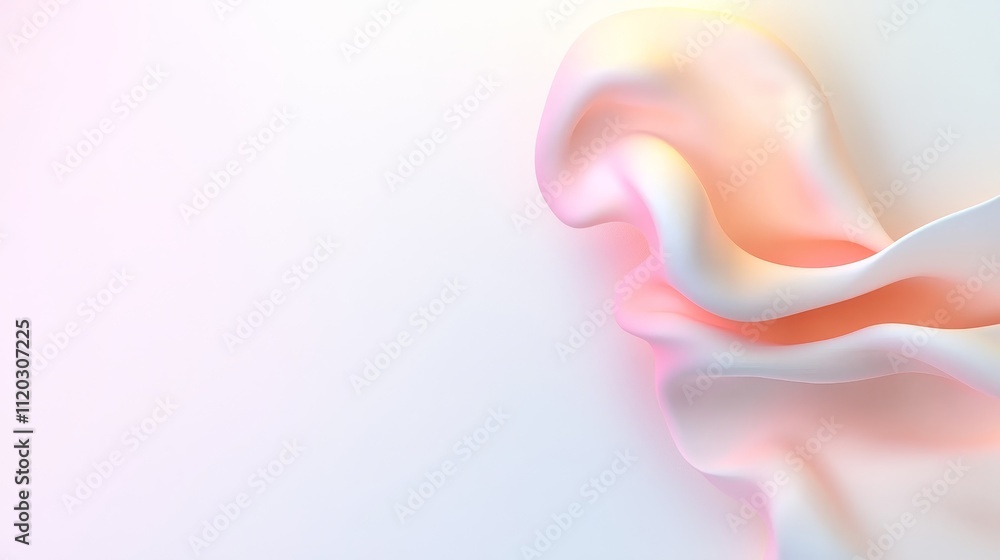 Aufkleber soft flowing fabric texture with subtle pastel colors suitable for abstract backgrounds and creative